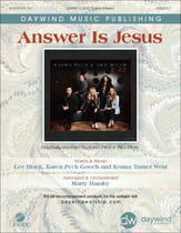 Answer Is Jesus SATB choral sheet music cover